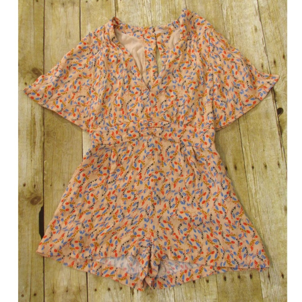 Free People Meet Virginia Printed Cutout Romper